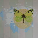 Black Tip (Butterfly), 24" x 18", acrylic on mylar by Mary Lottridge